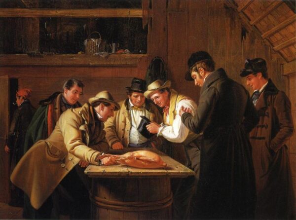 Raffling for the Goose by William Sidney Mount, hand-painted oil painting reproduction