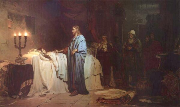 Raising of Jairus’ Daughter by Ilya Repin, hand-painted oil painting reproduction