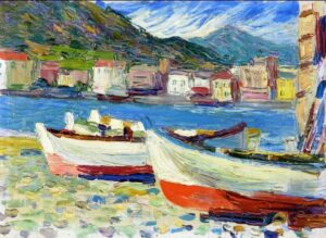 Rapallo – Boats by Wassily Kandinsky, hand-painted oil painting reproduction
