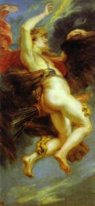 Rape of Genimede by Peter Paul Rubens, hand-painted oil painting reproduction