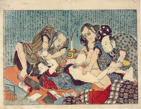 Rape Scene by Utagawa Kuniyoshi, hand-painted oil painting reproduction