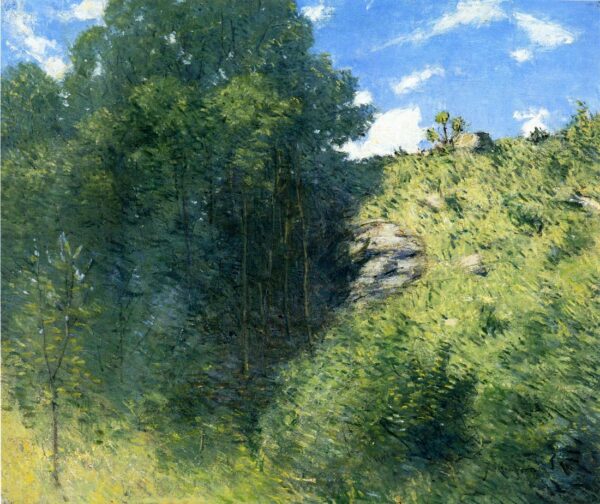 Ravine near Branchville by Julian Alden Weir, hand-painted oil painting reproduction