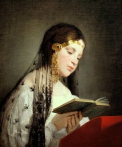 Reading Girl by Friedrich von Amerling, hand-painted oil painting reproduction