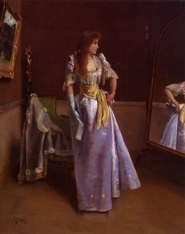 Ready for the Ball by Alfred Stevens, hand-painted oil painting reproduction