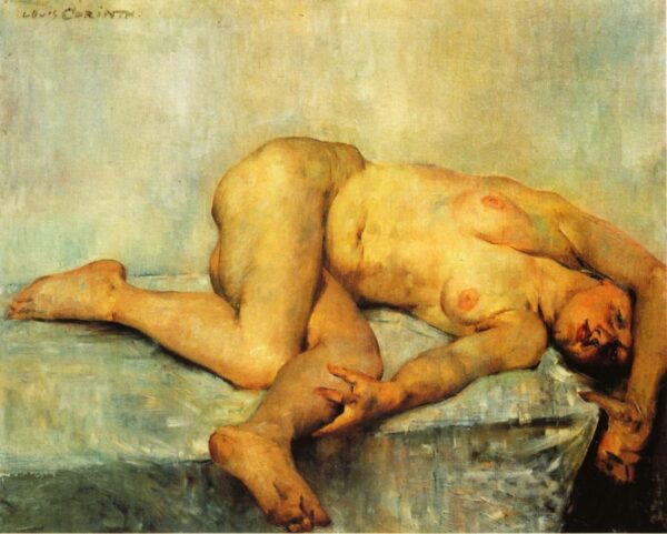 Reclining Female Nude by Lovis Corinth, hand-painted oil painting reproduction