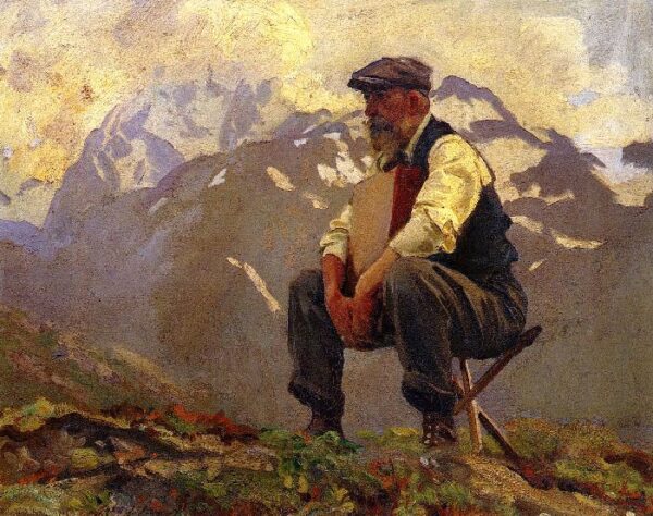 Reconnoitering by John Singer Sargent, hand-painted oil painting reproduction