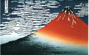 Red Fuji by Katsushika Hokusai, hand-painted oil painting reproduction
