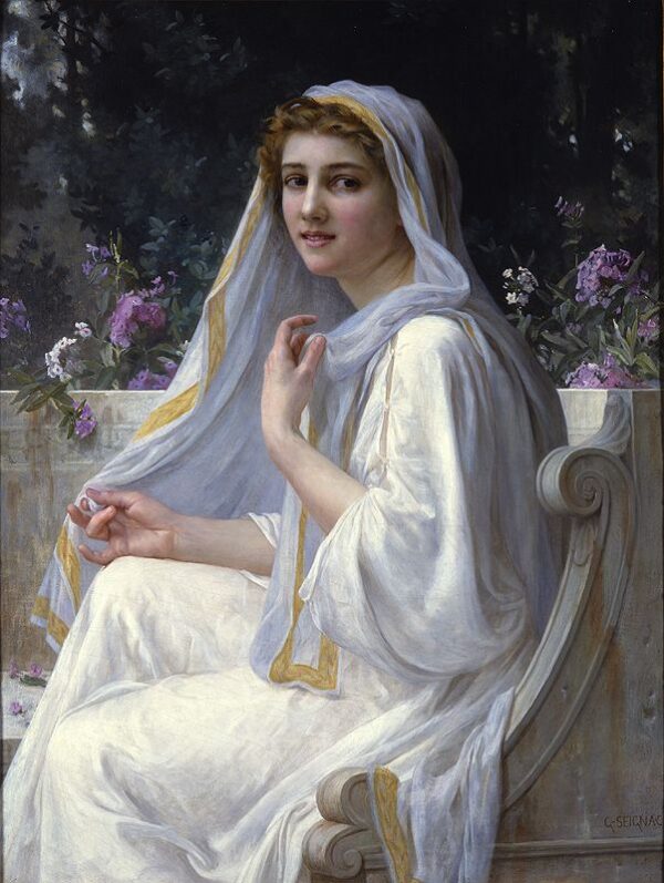Reflections by Guillaume Seignac, hand-painted oil painting reproduction
