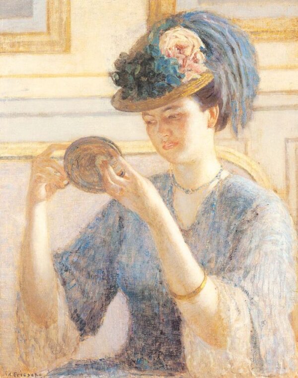 Reflections by Frederick Carl Frieseke, hand-painted oil painting reproduction