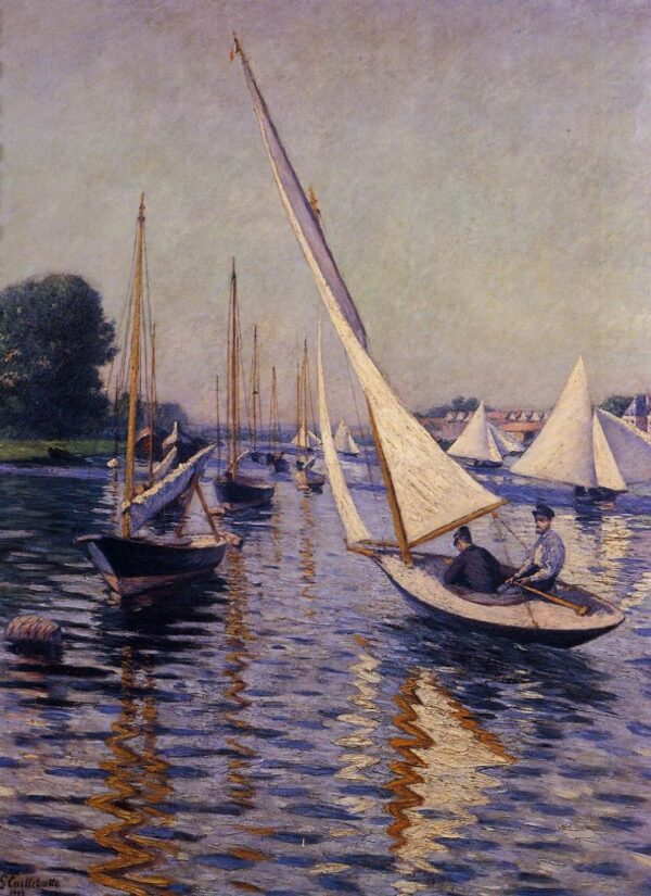 Regatta at Argenteuil by Gustave Caillebotte, hand-painted oil painting reproduction