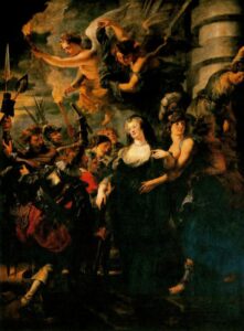 Reina fleeing from France by Peter Paul Rubens, hand-painted oil painting reproduction