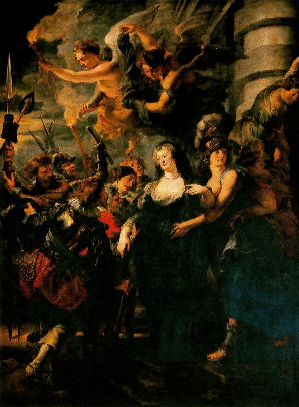 Reina fleeing from France by Peter Paul Rubens, hand-painted oil reproduction