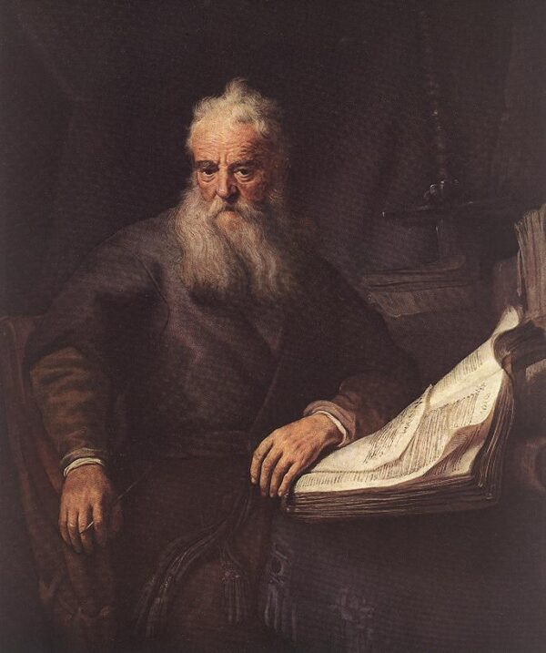 Apostle Paul 1635 by Rembrandt, hand-painted oil painting reproduction