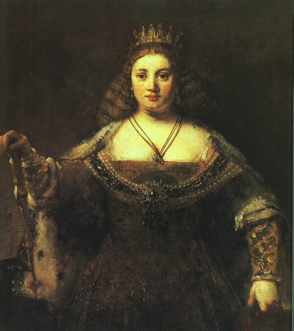 Juno 1664 to 65 by Rembrandt, hand-painted oil painting reproduction