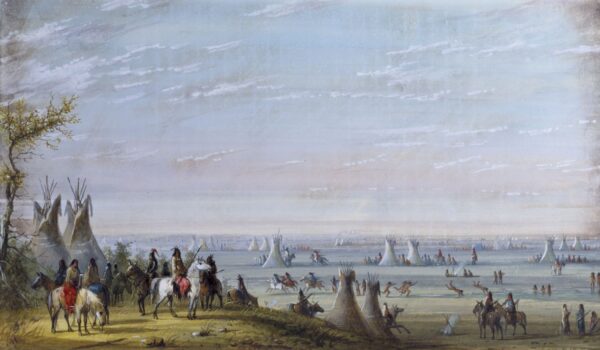 Rendezvous by Alfred Jacob Miller, hand-painted oil painting reproduction
