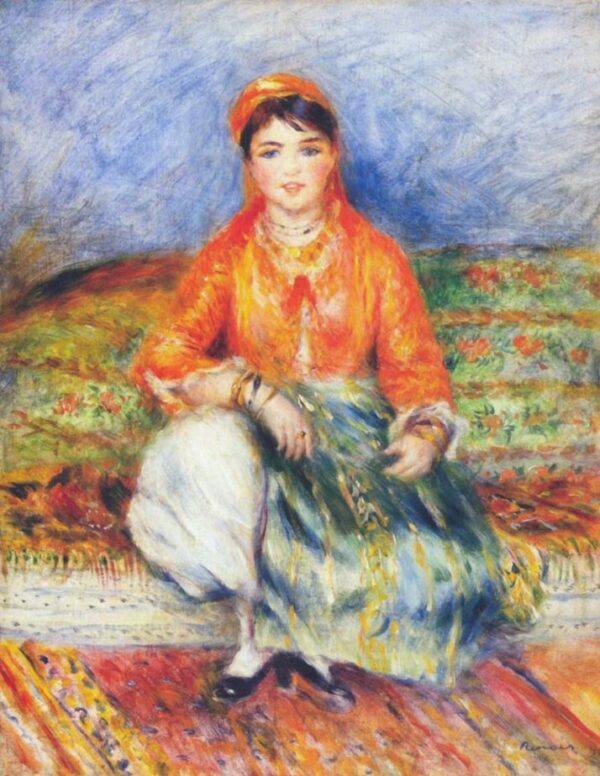 Algerian Girl by Pierre-Auguste Renoir, hand-painted oil painting reproduction