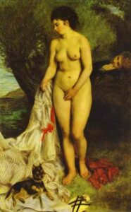 Bather by Pierre-Auguste Renoir, hand-painted oil painting reproduction