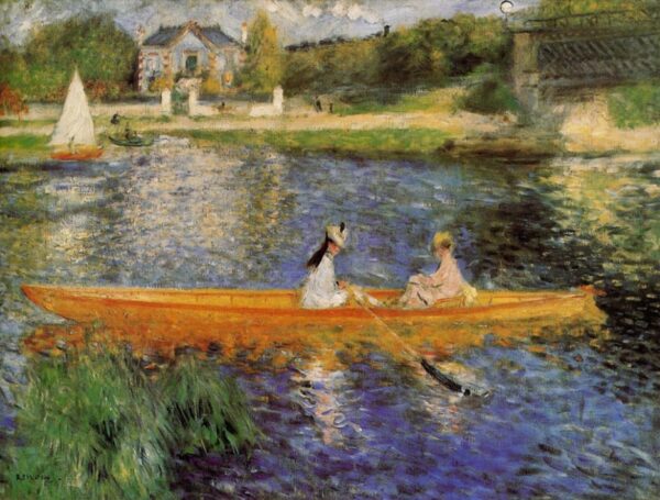 Boating on the Seine by Pierre-Auguste Renoir, hand-painted oil painting reproduction