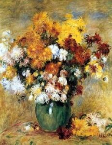 Bouquet of Chrysanthemums by Pierre-Auguste Renoir, hand-painted oil painting reproduction