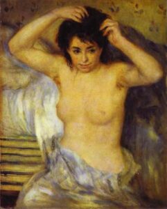 Bust of a Woman by Pierre-Auguste Renoir, hand-painted oil painting reproduction