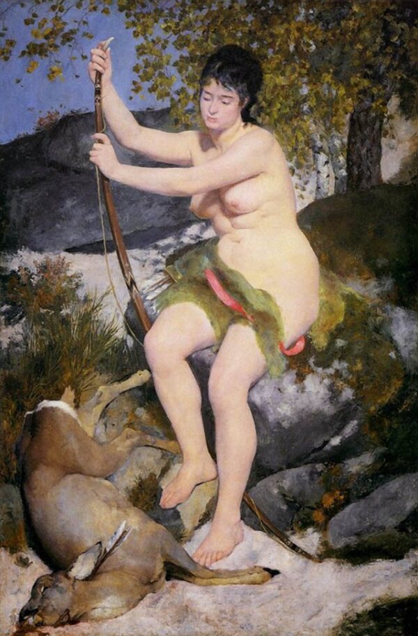 Diana by Pierre-Auguste Renoir, hand-painted oil painting reproduction