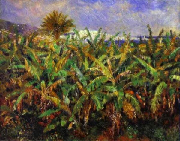 Field of Banana Trees by Pierre-Auguste Renoir, hand-painted oil painting reproduction