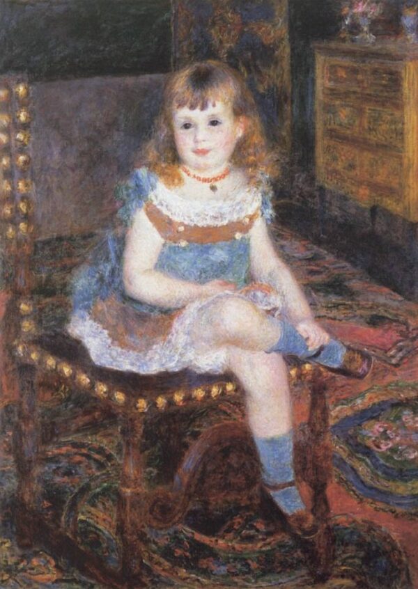 Georgette Charpentier Seated by Pierre-Auguste Renoir, hand-painted oil painting reproduction