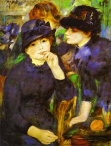 Girls in Black by Pierre-Auguste Renoir, hand-painted oil painting reproduction