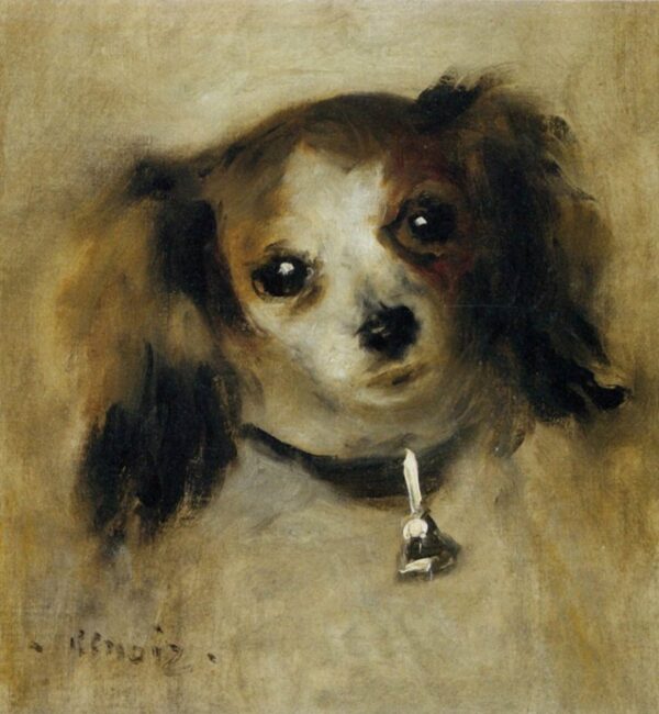 Head of a Dog by Pierre-Auguste Renoir, hand-painted oil painting reproduction