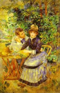 In the Garden by Pierre-Auguste Renoir, hand-painted oil painting reproduction