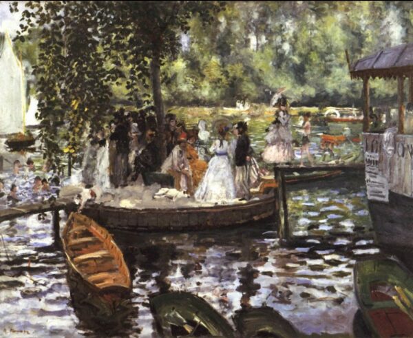 La Grenouillere by Pierre-Auguste Renoir, hand-painted oil painting reproduction