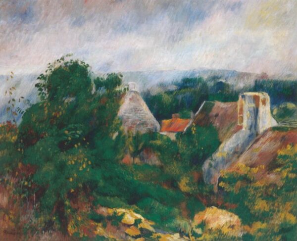 La Roche Guyon by Pierre-Auguste Renoir, hand-painted oil painting reproduction
