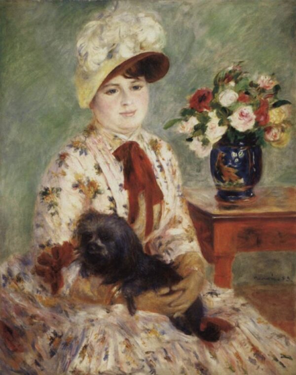 Mlle Charlotte Berthier by Pierre-Auguste Renoir, hand-painted oil reproduction