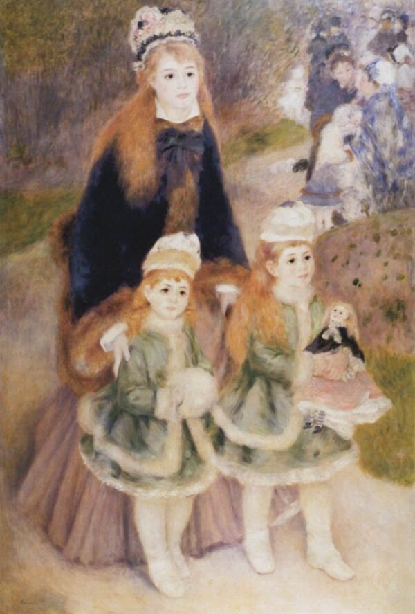 Mother and Children by Pierre-Auguste Renoir, hand-painted oil painting reproduction