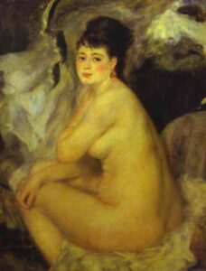 Nude by Pierre-Auguste Renoir, hand-painted oil painting reproduction