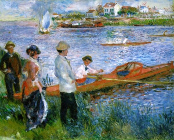 Oarsmen at Chatou by Pierre-Auguste Renoir, hand-painted oil painting reproduction