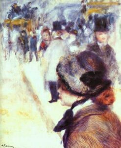 Place Clichy by Pierre-Auguste Renoir, hand-painted oil painting reproduction