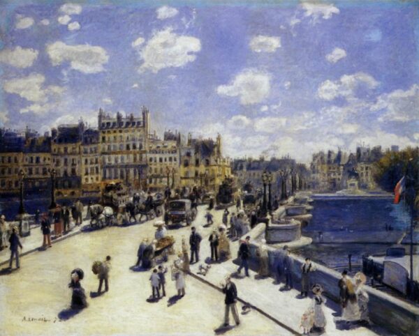 Pont Neuf by Pierre-Auguste Renoir, hand-painted oil painting reproduction
