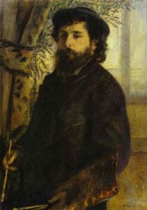 Portrait of Claude Monet by Pierre-Auguste Renoir, hand-painted oil painting reproduction