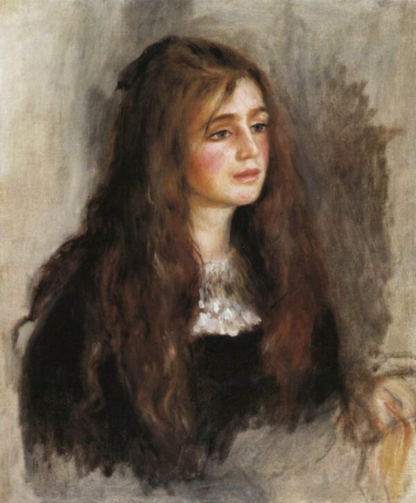 Portrait of Julie Manet by Pierre-Auguste Renoir, hand-painted oil reproduction