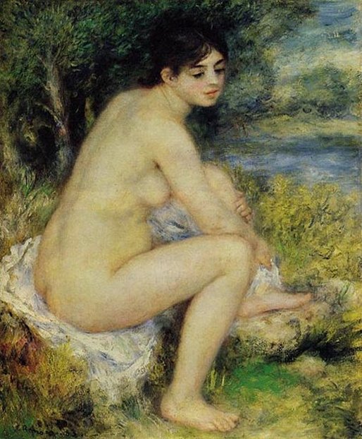 Seating Girl by Pierre-Auguste Renoir, hand-painted oil reproduction