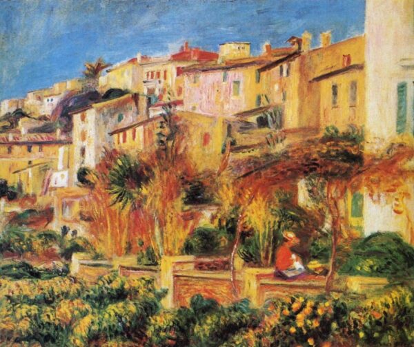 Terrace at Cagnes by Pierre-Auguste Renoir, hand-painted oil painting reproduction