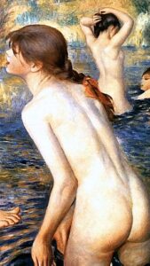 The Bathers detail by Pierre-Auguste Renoir, hand-painted oil painting reproduction