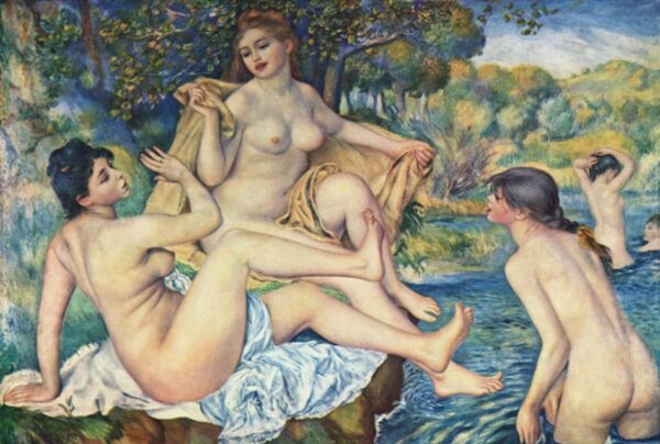 The Bathers, 1887 by Pierre-Auguste Renoir, hand-painted oil painting reproduction