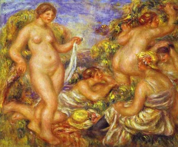 The Bathers by Pierre-Auguste Renoir, hand-painted oil painting reproduction