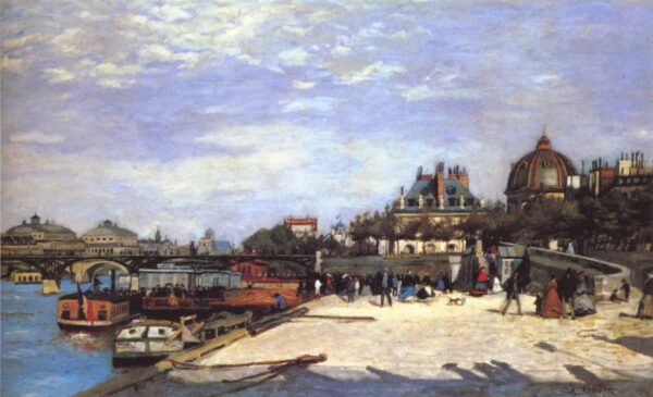 The Pont des Arts by Pierre-Auguste Renoir, hand-painted oil painting reproduction