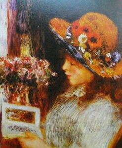Youbg Girl Reading by Pierre-Auguste Renoir, hand-painted oil painting reproduction