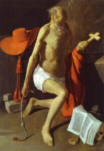 Repenting of Saint Jerome by Georges de La Tour, hand-painted oil painting reproduction