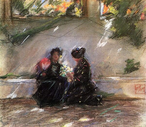 Repose by Robert Frederick Blum, hand-painted oil painting reproduction