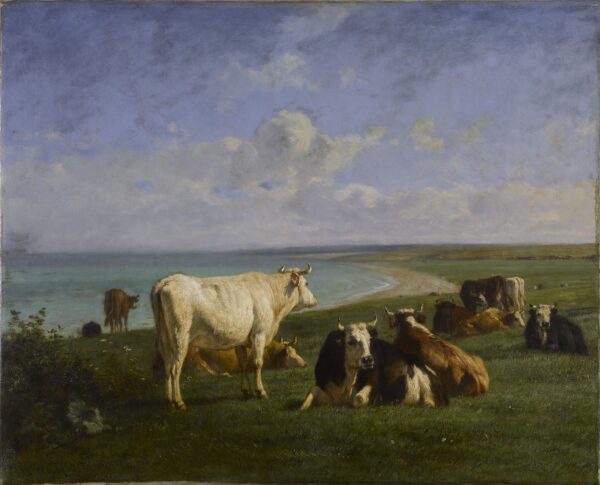 Repose by Constant Troyon, hand-painted oil painting reproduction
